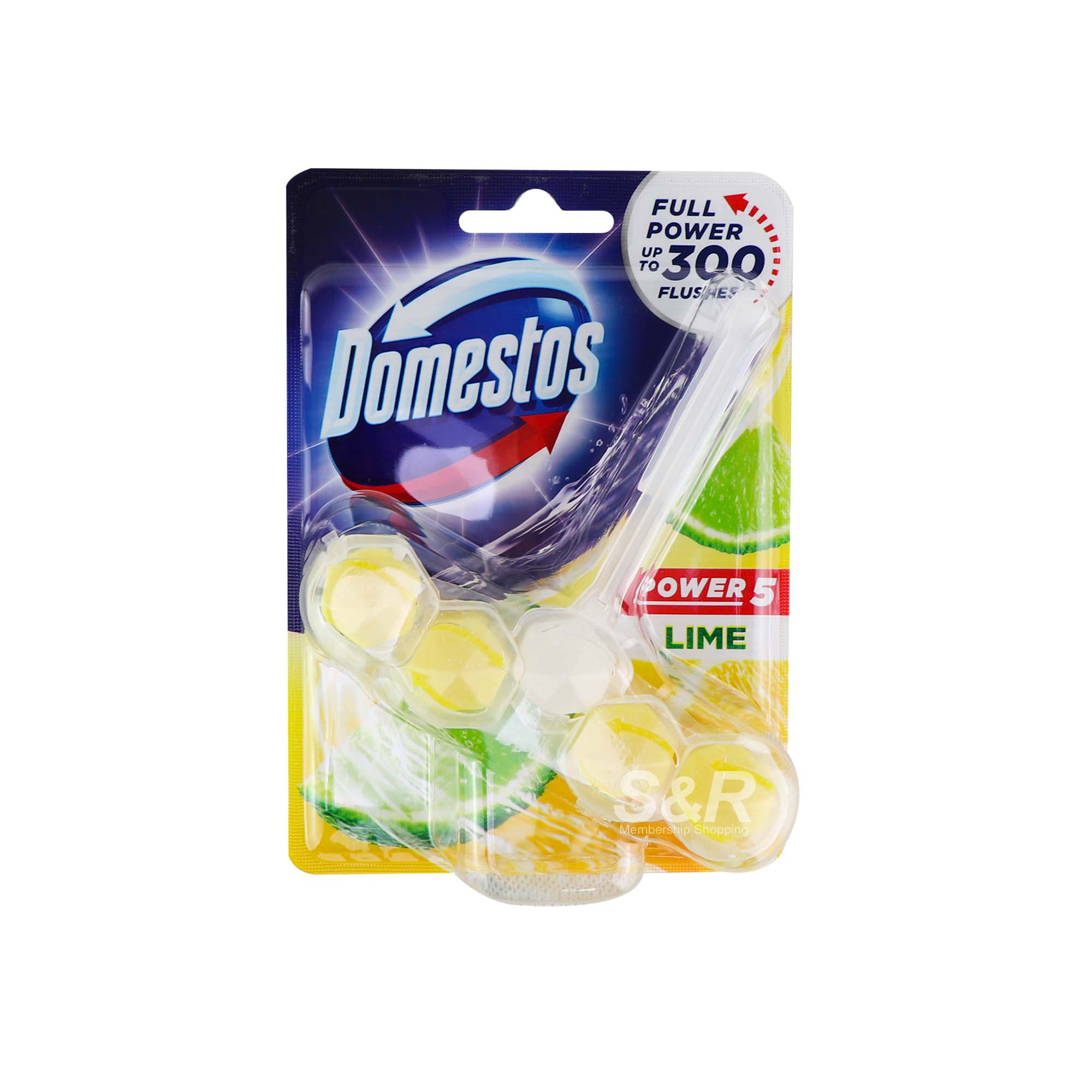 Domestos Power 5 Lime Toilet Block 55g